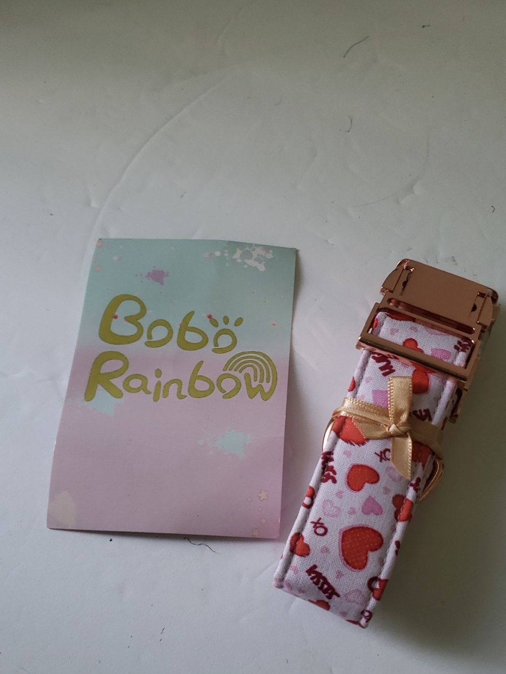 🤯3/$12 Bobo Rainbow Valentine's Day Hearts Kisses Dog Collar NWT Size Large
